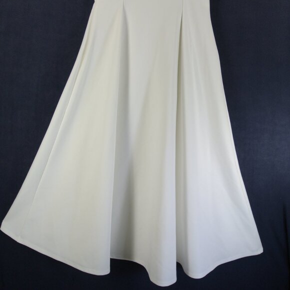 NEW Reformation Mikol Knit Stretch Midi-Dress in Ivory size L #1531 - Picture 6 of 9